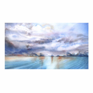Watercolour Storm on the Horizon - Archival Print