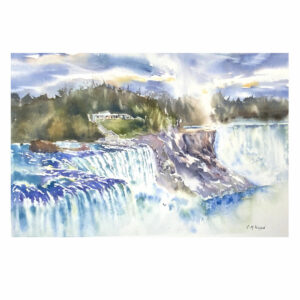 Watercolour Niagara Falls - Archival Print