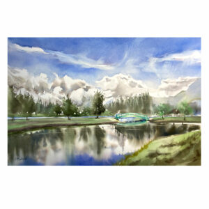 Watercolour - The Emerald Bridge