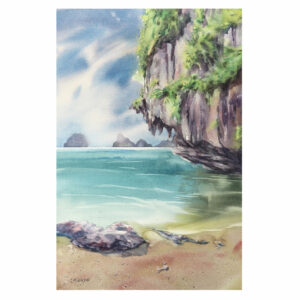 Watercolour - Rock of Ancient Times