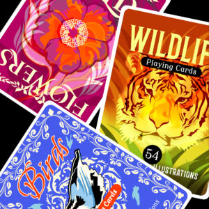 TRI-PACK  Natures Illustrated Playing Cards Gift Sets